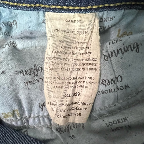 Lee Modern Series Curvy Fit Bootcut Jeans - sz 4 Medium - Picture 8 of 12